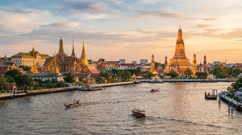 วีซ่านักเรียนในไทยกับภาพแลนด์มาร์กกรุงเทพฯ