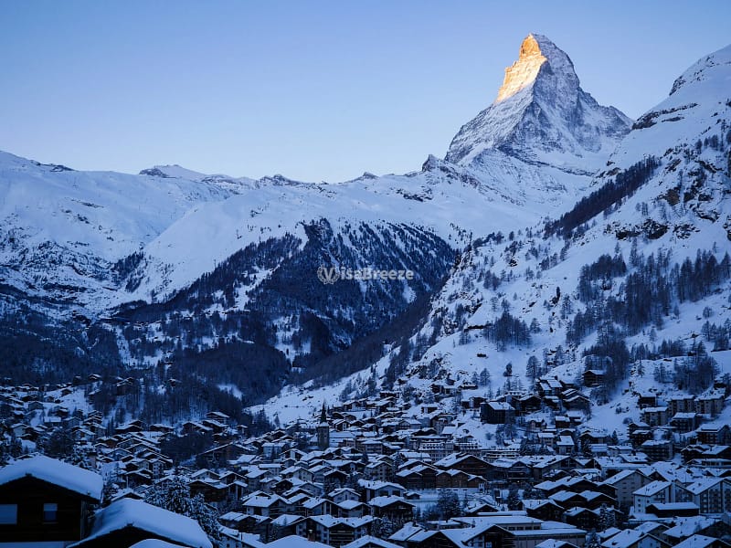 วีซ่าสวิตเซอร์แลนด์ กี่วัน พร้อมภาพ Matterhorn ประเทศสวิตเซอร์แลนด์